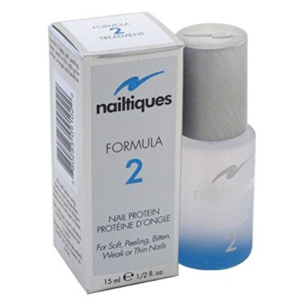 Nailtiques Formula 2 Protein bottle strengthens soft nails for everyday wear