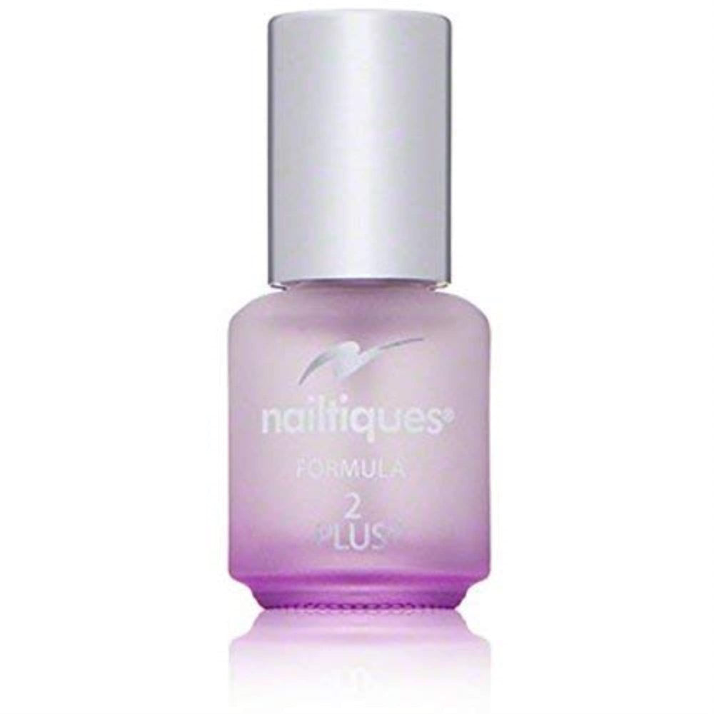 Nailtiques Nail Protein Formula 2 Plus bottle showing quick-dry strength support.