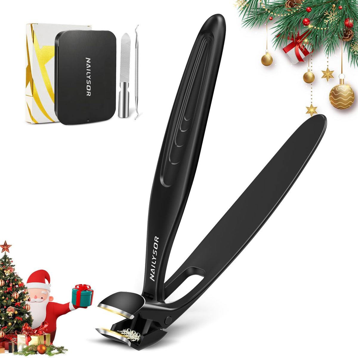 Nailysor upgrade extended toenail clippers with long handle for easier reach and control.