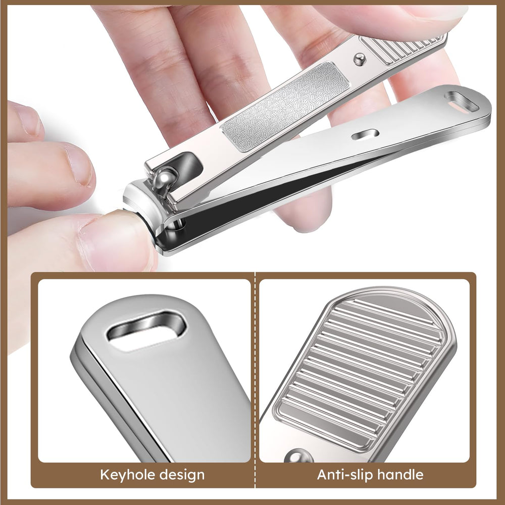 Nailysor upgrade clippers wide-opening jaws accommodate thick nails