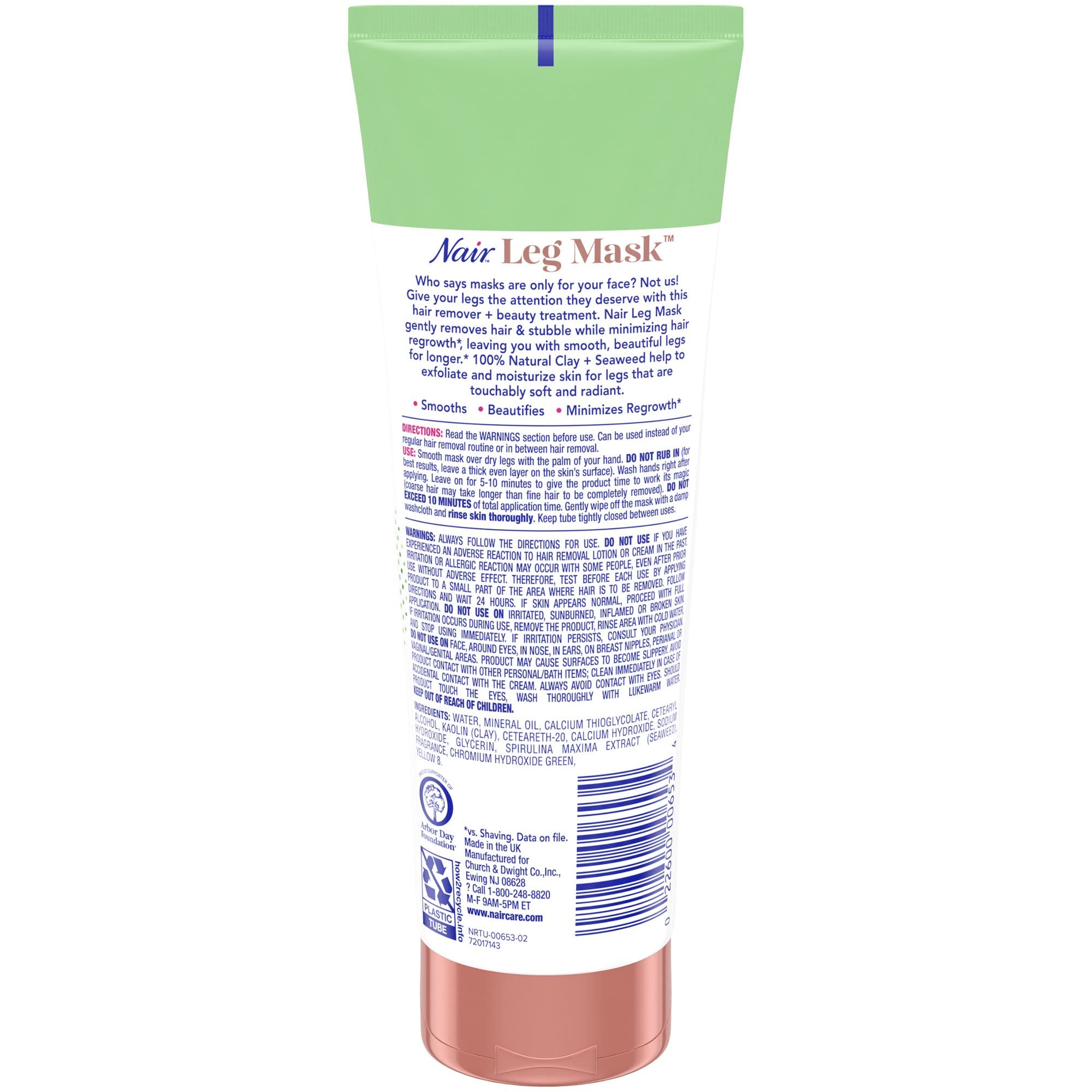 Nair Leg Mask pack-of-2 box displayed for two-pack routine