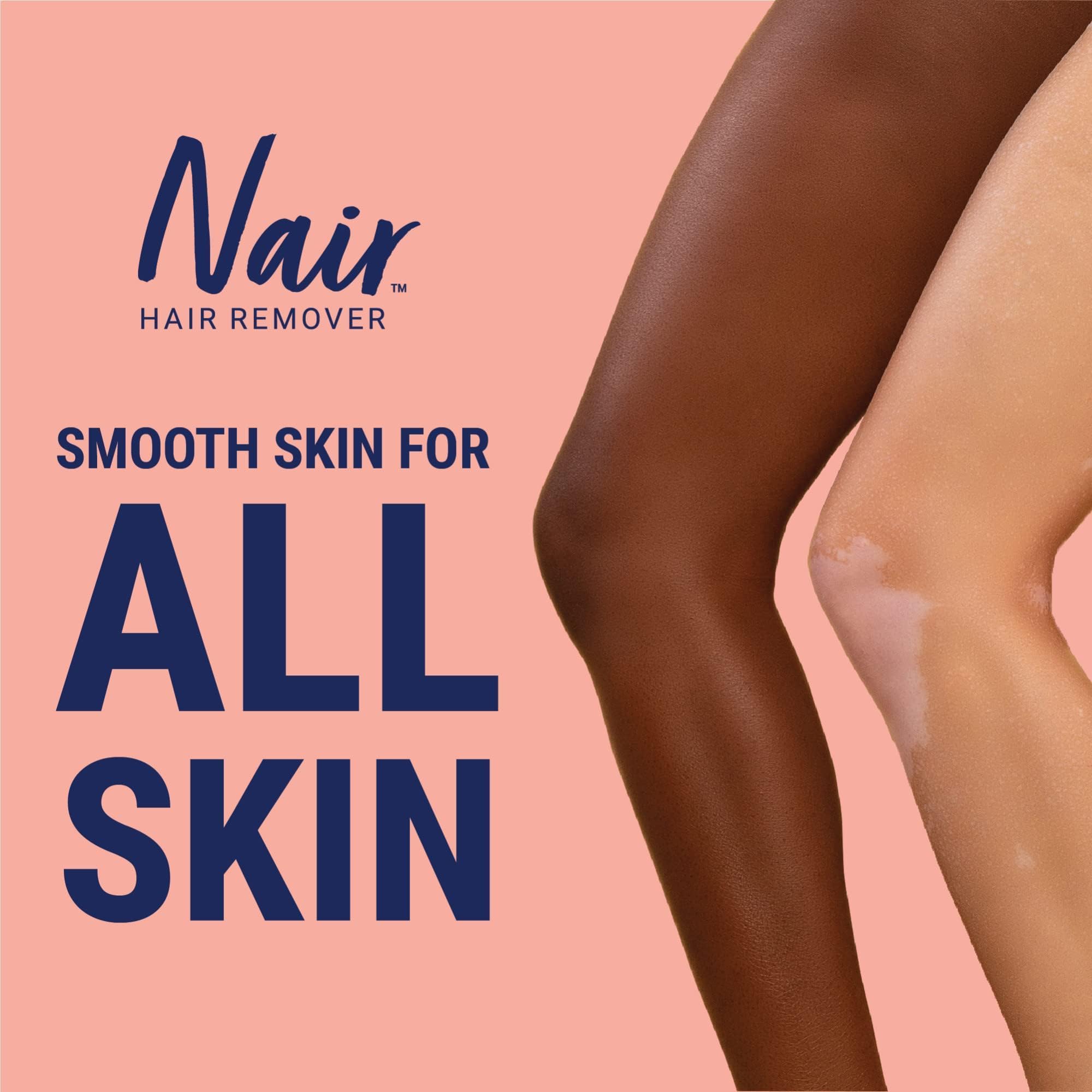 Nair Shower Cream with argan oil and orange blossom ingredients