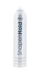 Nairobi Shape n Hold flat iron hairspray bottle shows medium hold and shine for all-day styling.