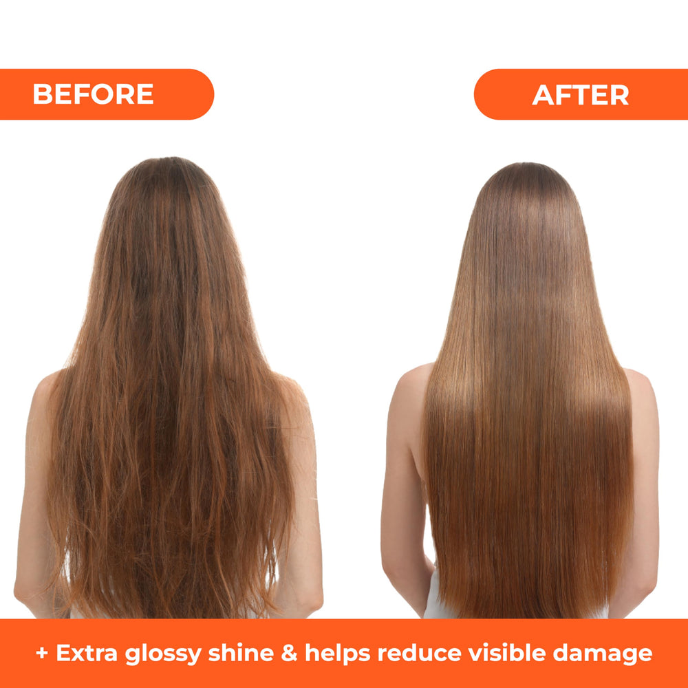 Naissant Elixir Argan Oil applied to hair showing easy daily use