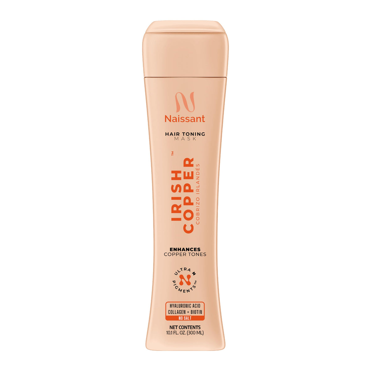 Naissant Irish Copper Hair Toning Mask bottle pour for vivid copper color refresh