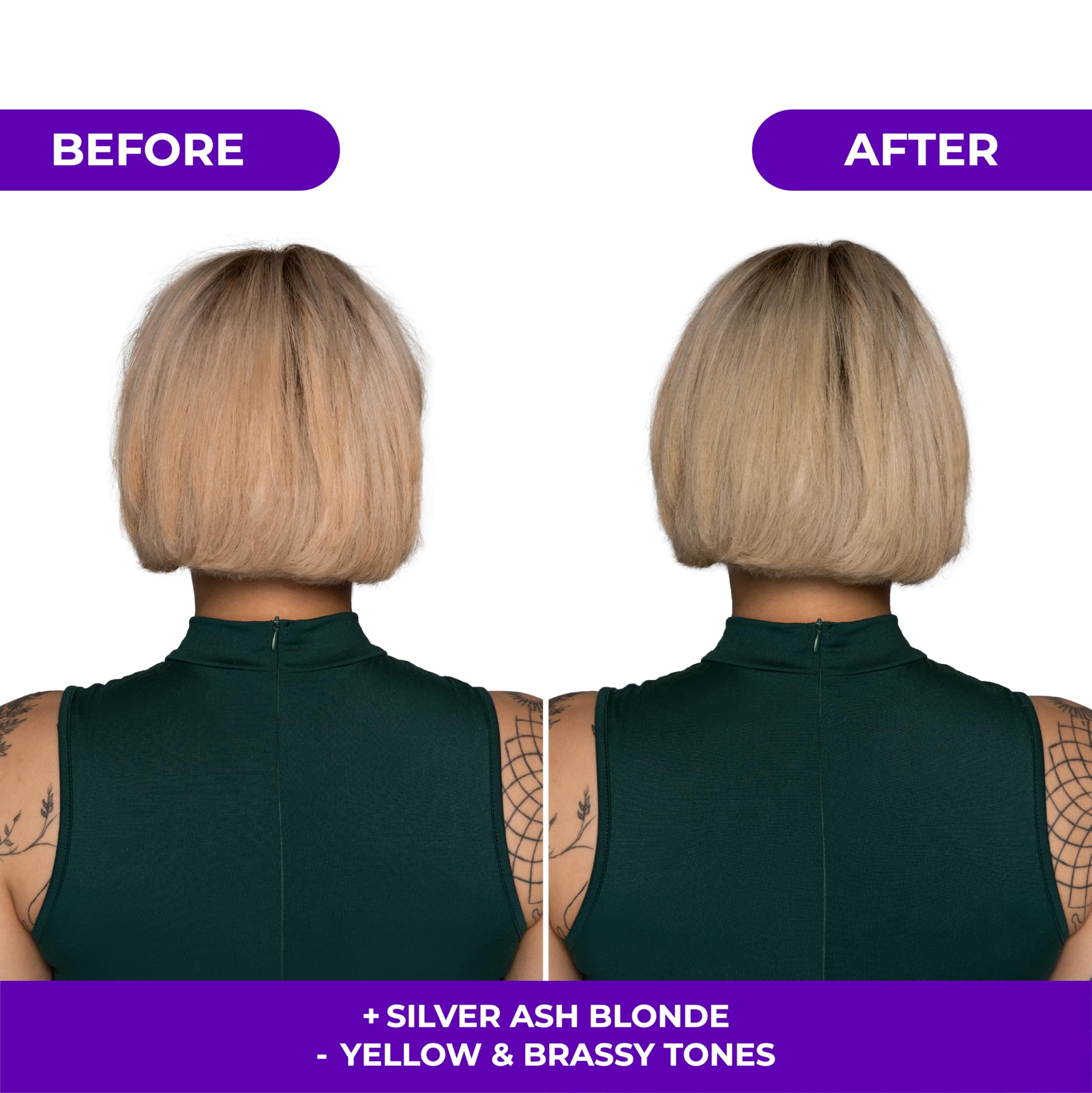 Blue pigments from Naissant mask provide consistent color correction between sessions.