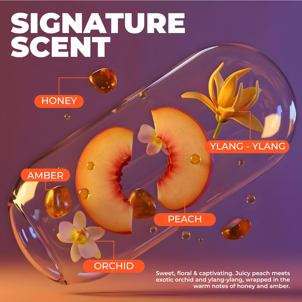 Hair appears glossy and smooth thanks to hyaluronic acid and collagen in Naissant.