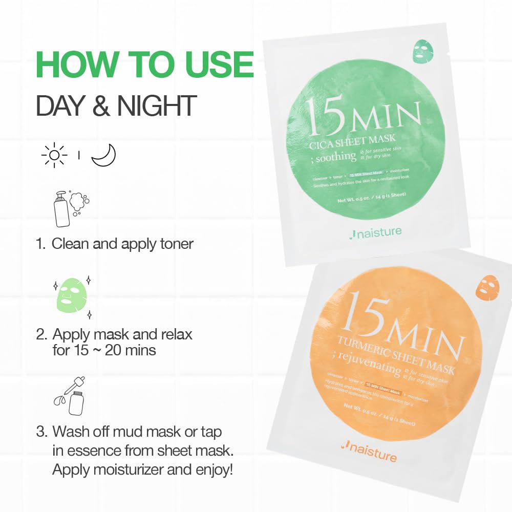 Naisture charcoal-mint-mud-mask offers deep cleansing and cooling sensation.