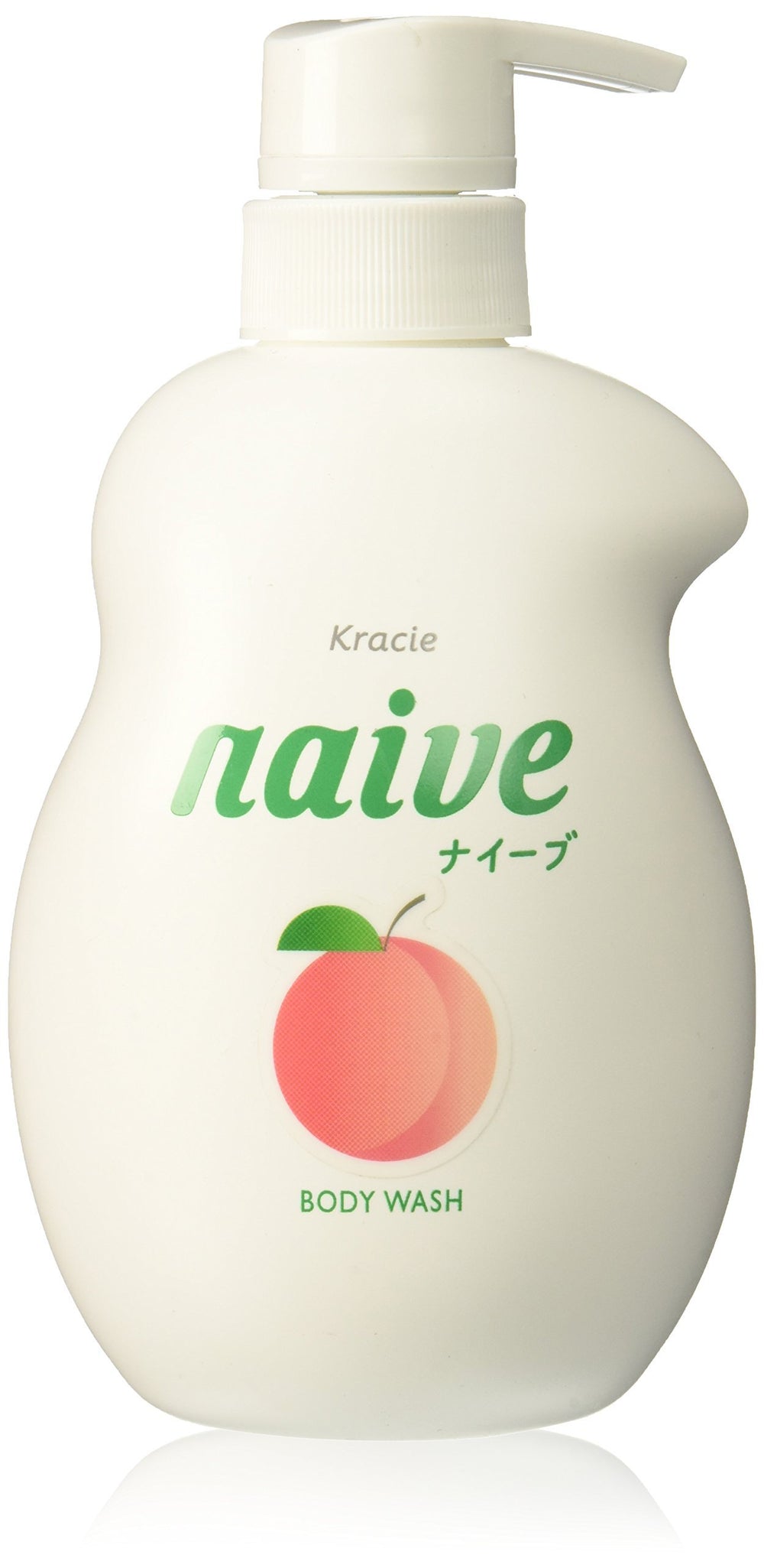 Naive KRACIE peach bottle for gentle daily cleansing