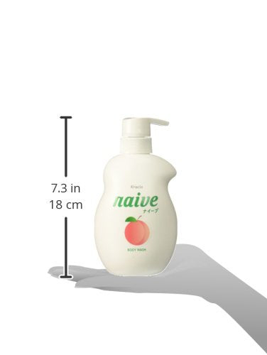 Naive KRACIE peach packaging emphasizes plant-based formula