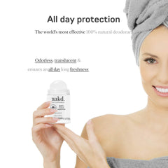 nakd. Thai Crystal Deodorant stone unscented maintains odor control without fragrances for sensitive skin