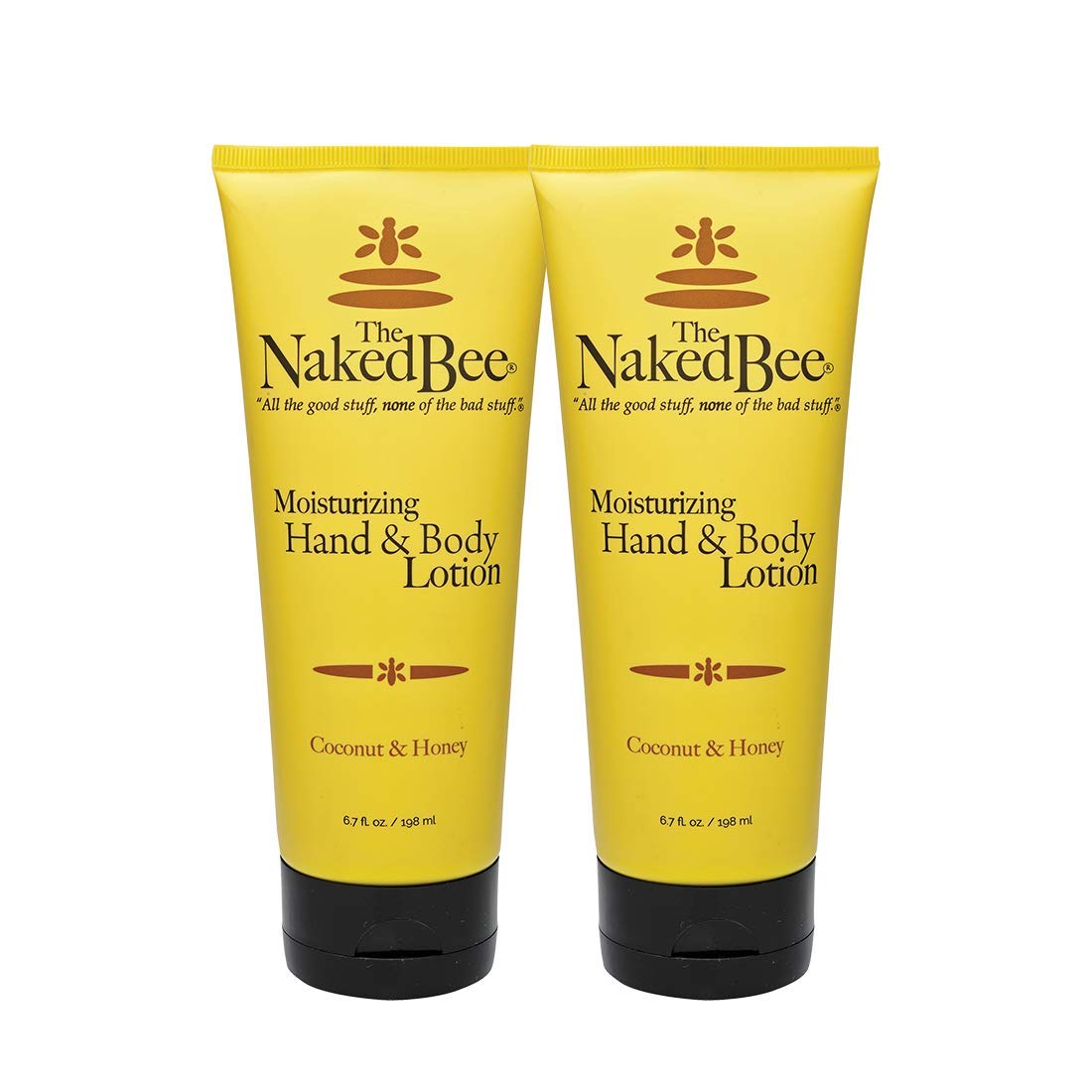 The Naked Bee Coconut & Honey lotion bottle with pump, ready for daily hydration