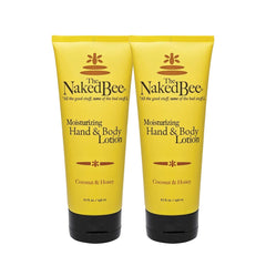 The Naked Bee Coconut & Honey lotion bottle with pump, ready for daily hydration