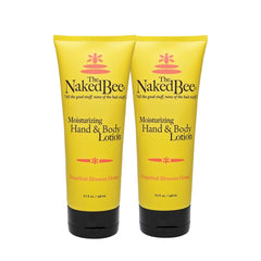The Naked Bee Grapefruit Blossom Honey lotion bottle with hydrating formula for soft skin.