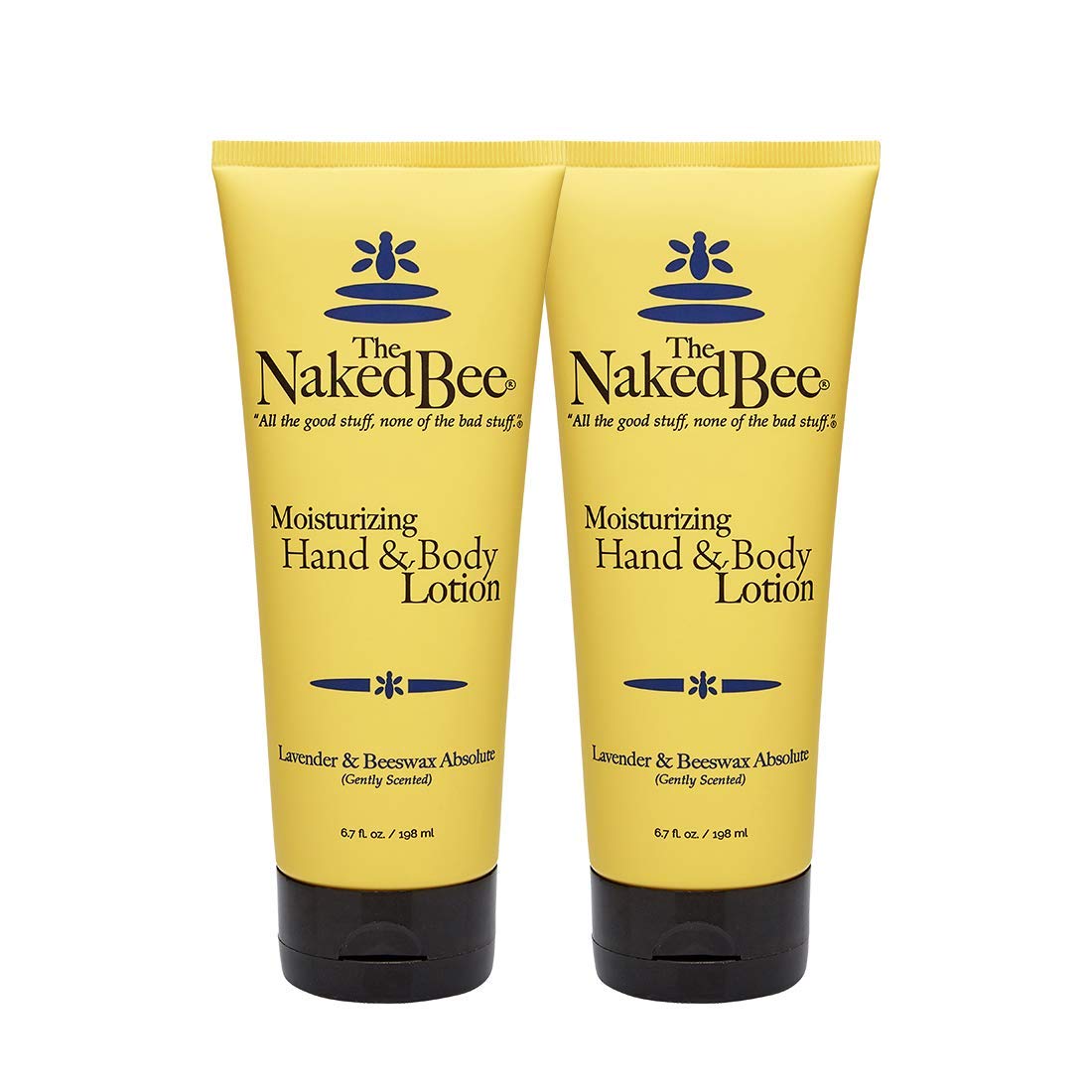 The Naked Bee Lavender Beeswax Absolute Lotion bottle for silky hands and smooth skin.