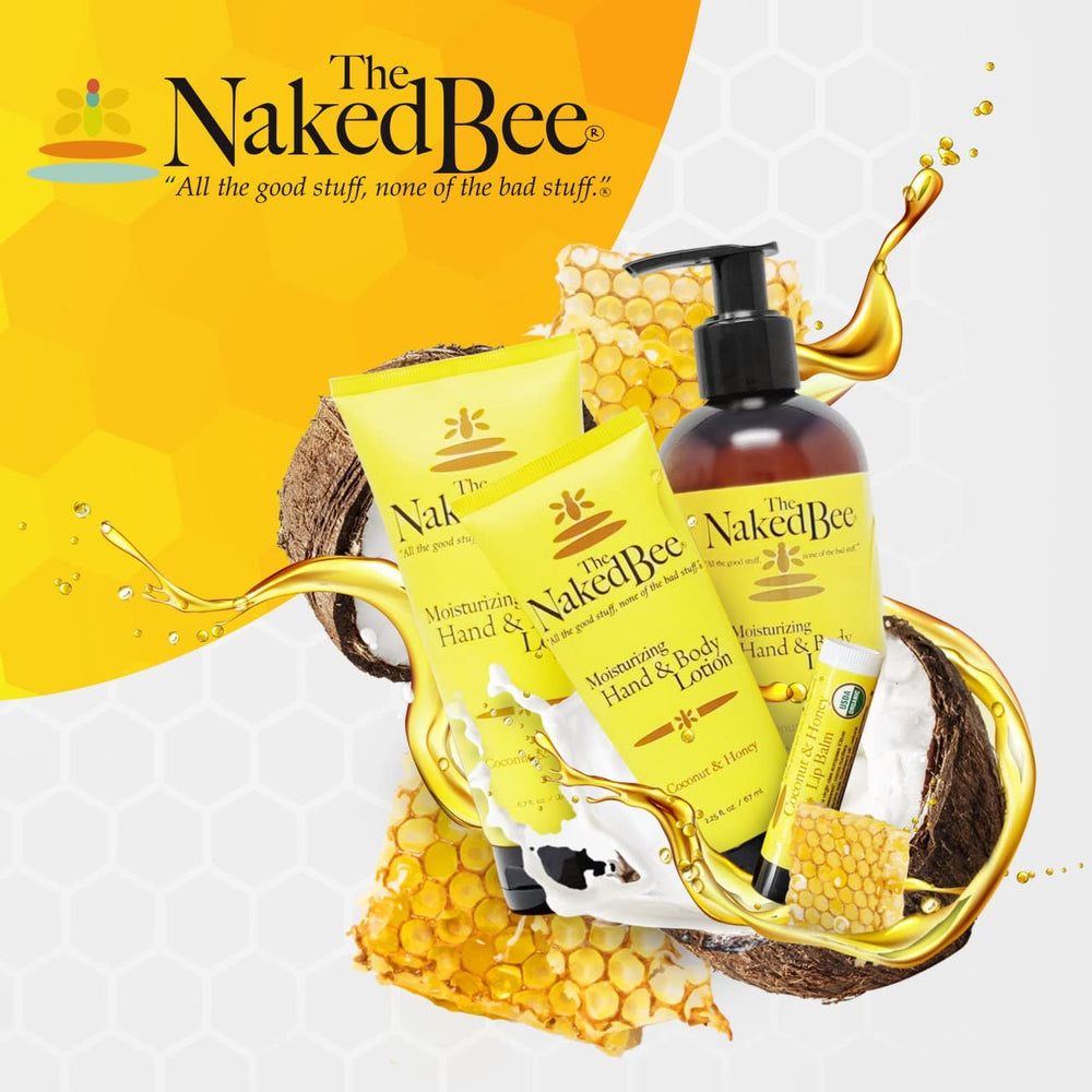 Nag Champa Sandalwood fragrance on Naked Bee lotion enhances a calming routine.