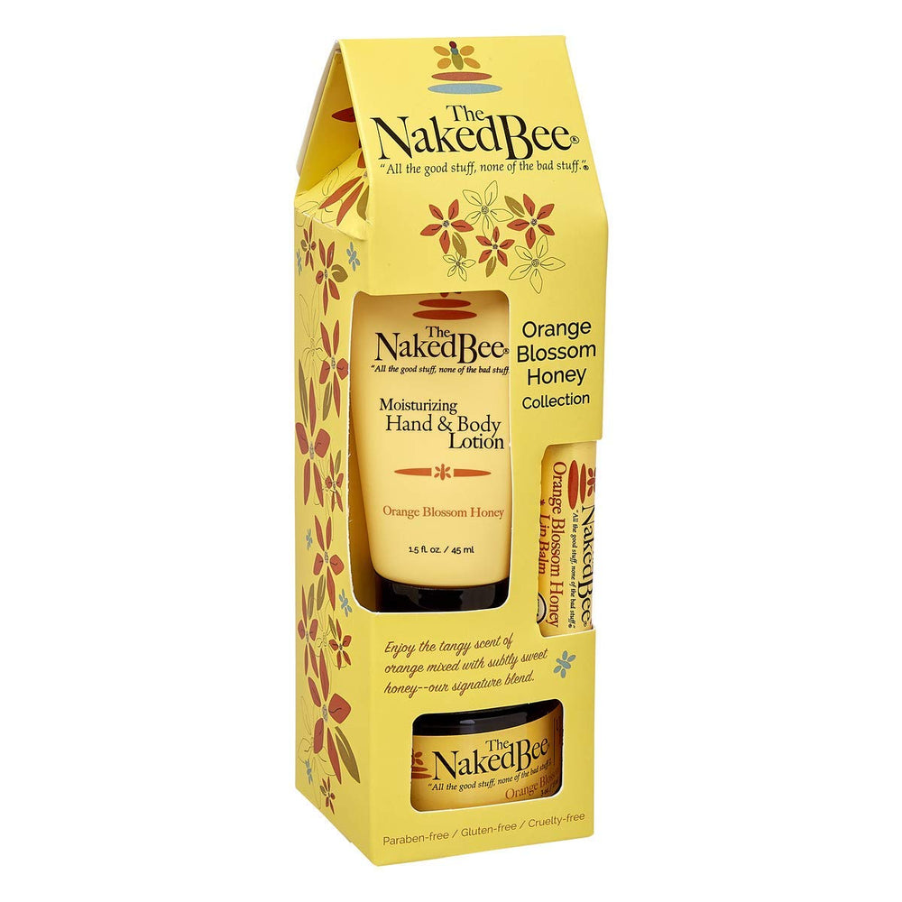 The Naked Bee Orange Blossom Honey Hand and Body Lotion close-up showing hydrating formula.
