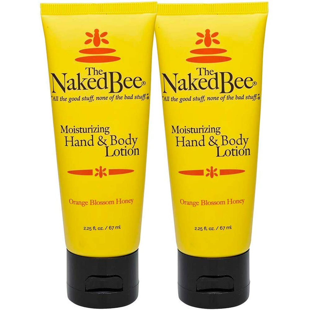 The Naked Bee Orange Blossom Honey Hand Lotion 2 Pack box shows a convenient bundle.