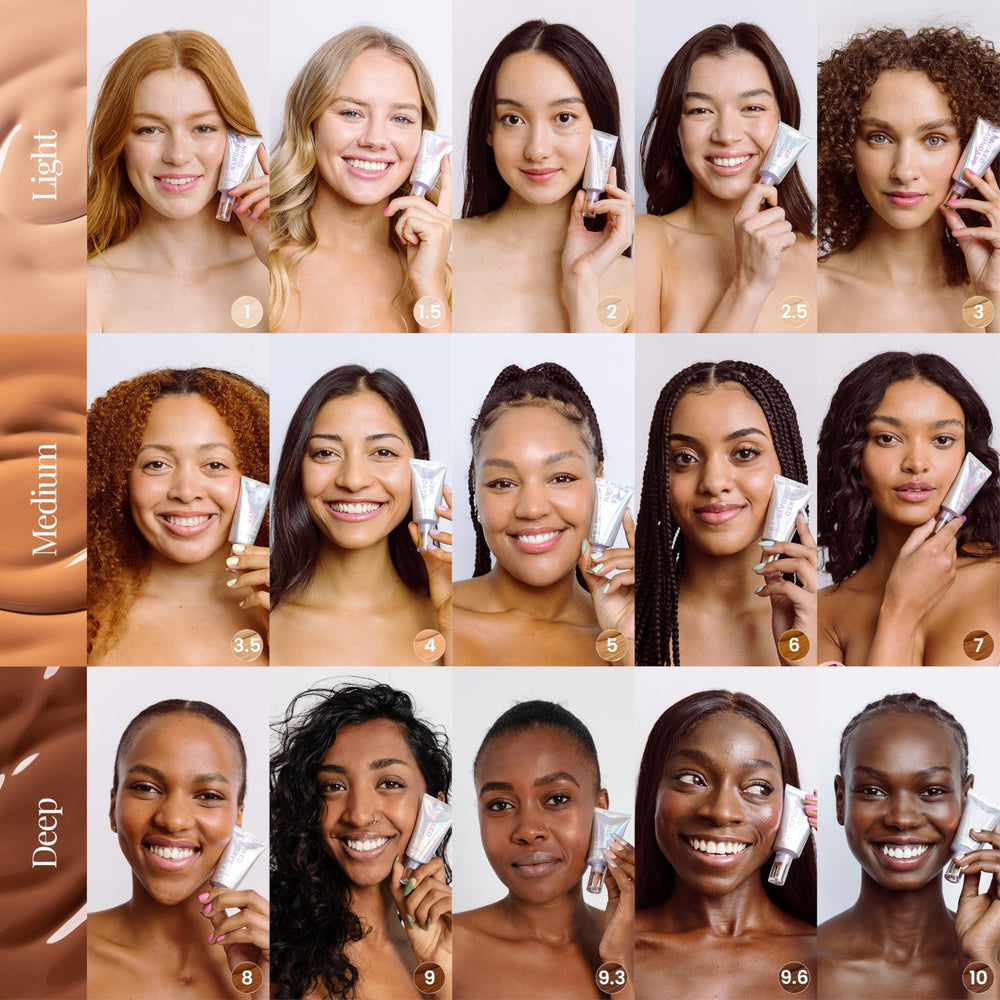 Ingredients icons highlight peptides, hydration, and barrier-supporting actives.