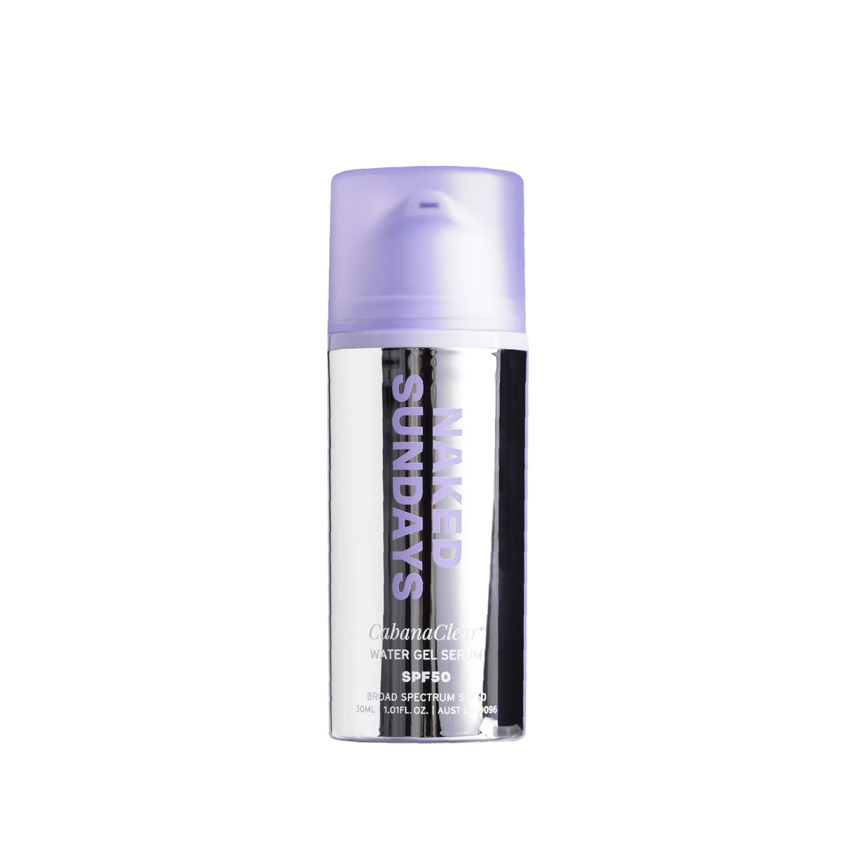 Naked Sundays CabanaClear SPF50 bottle front for daily protection