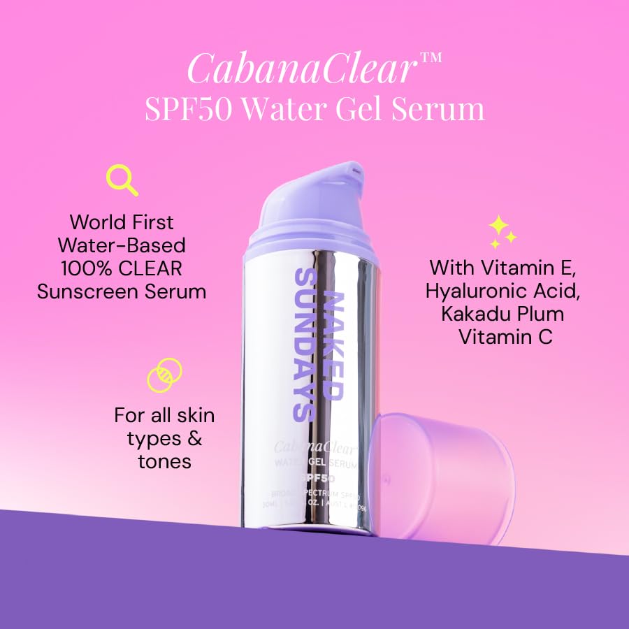 Naked Sundays CabanaClear with Hyaluronic Acid illustration for hydration boost
