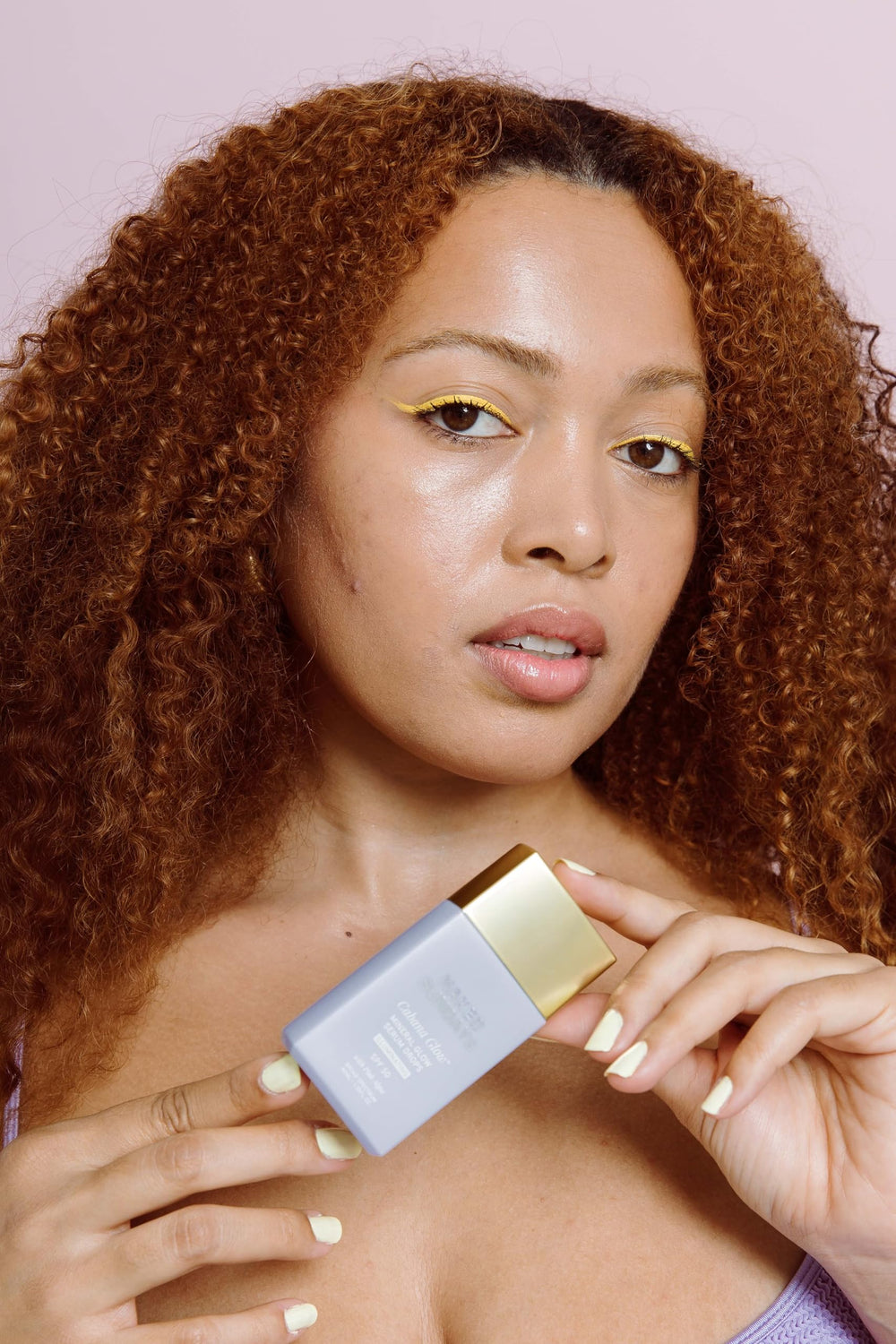 Naked Sundays CabanaGlow sunscreen application demonstrates easy, even coverage
