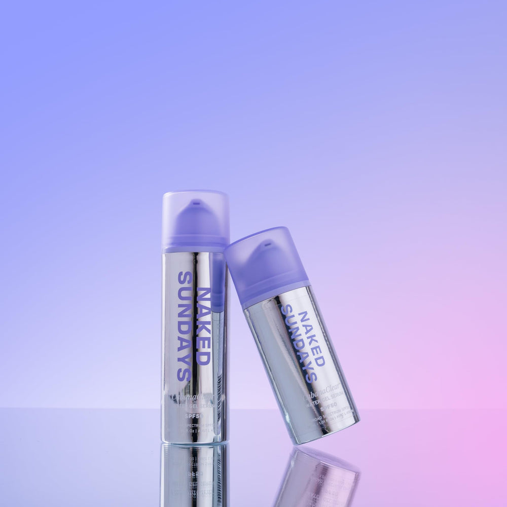 Naked Sundays CabanaClear under makeup use shows seamless layering