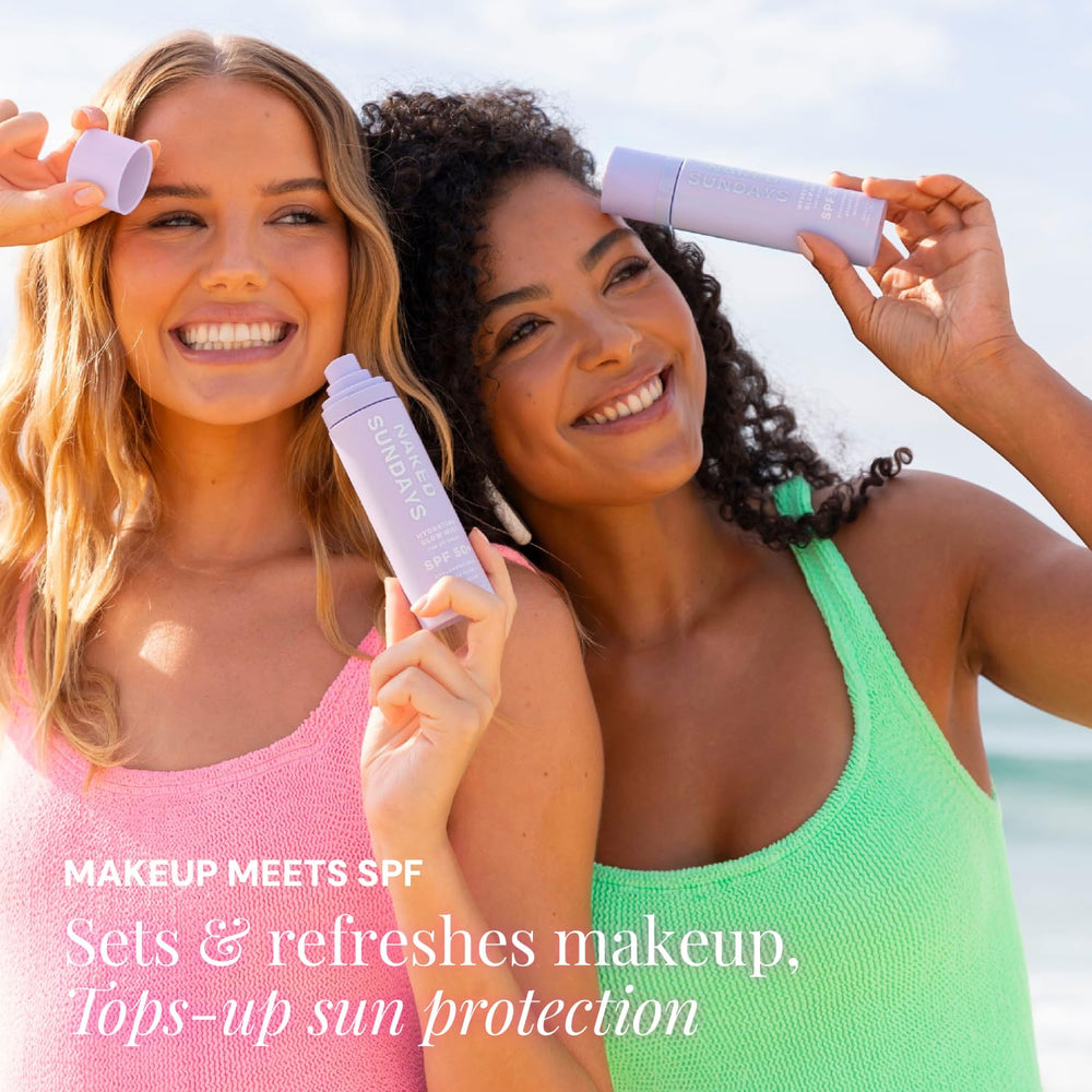 Naked Sundays lightweight formula feels weightless on skin