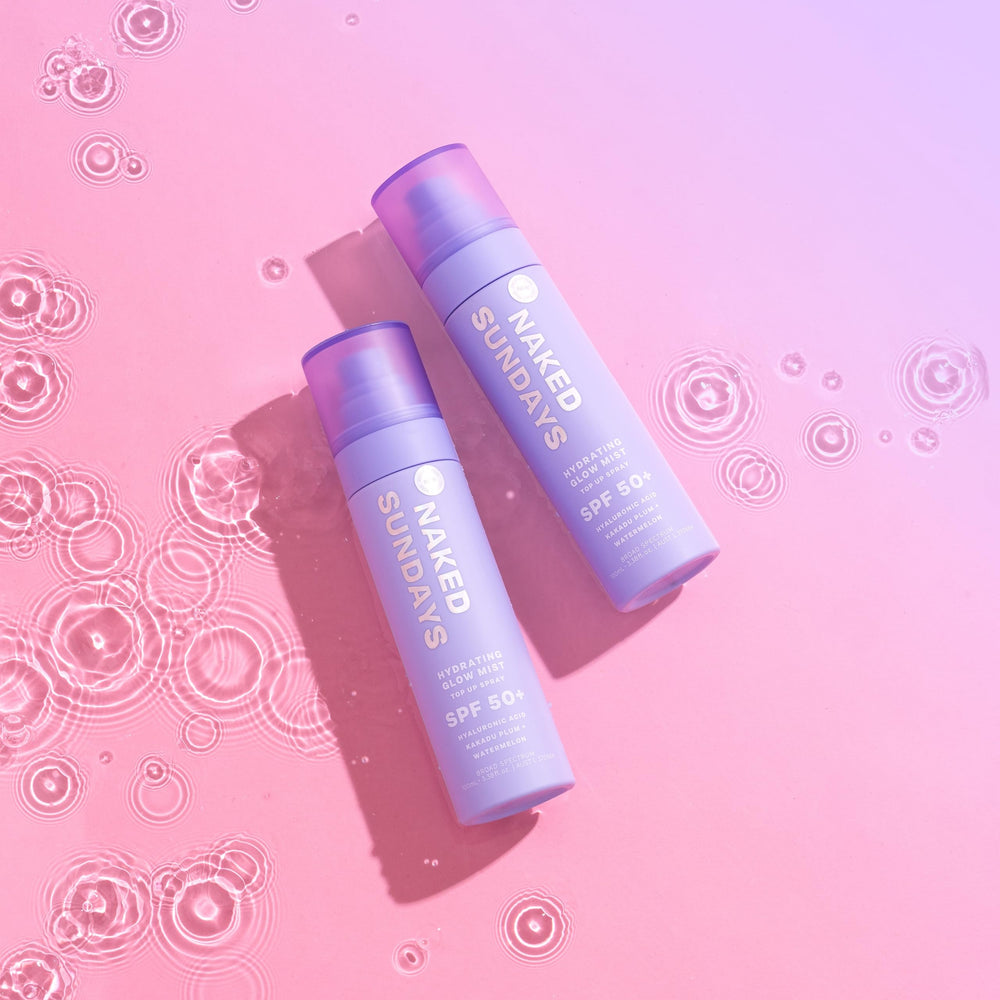 Naked Sundays travel-friendly SPF mist for outdoor touch-ups