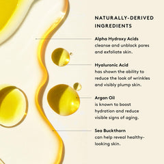 Naked & Thriving Rejuvenate oil bottle showing nourishing moisture and smoother skin