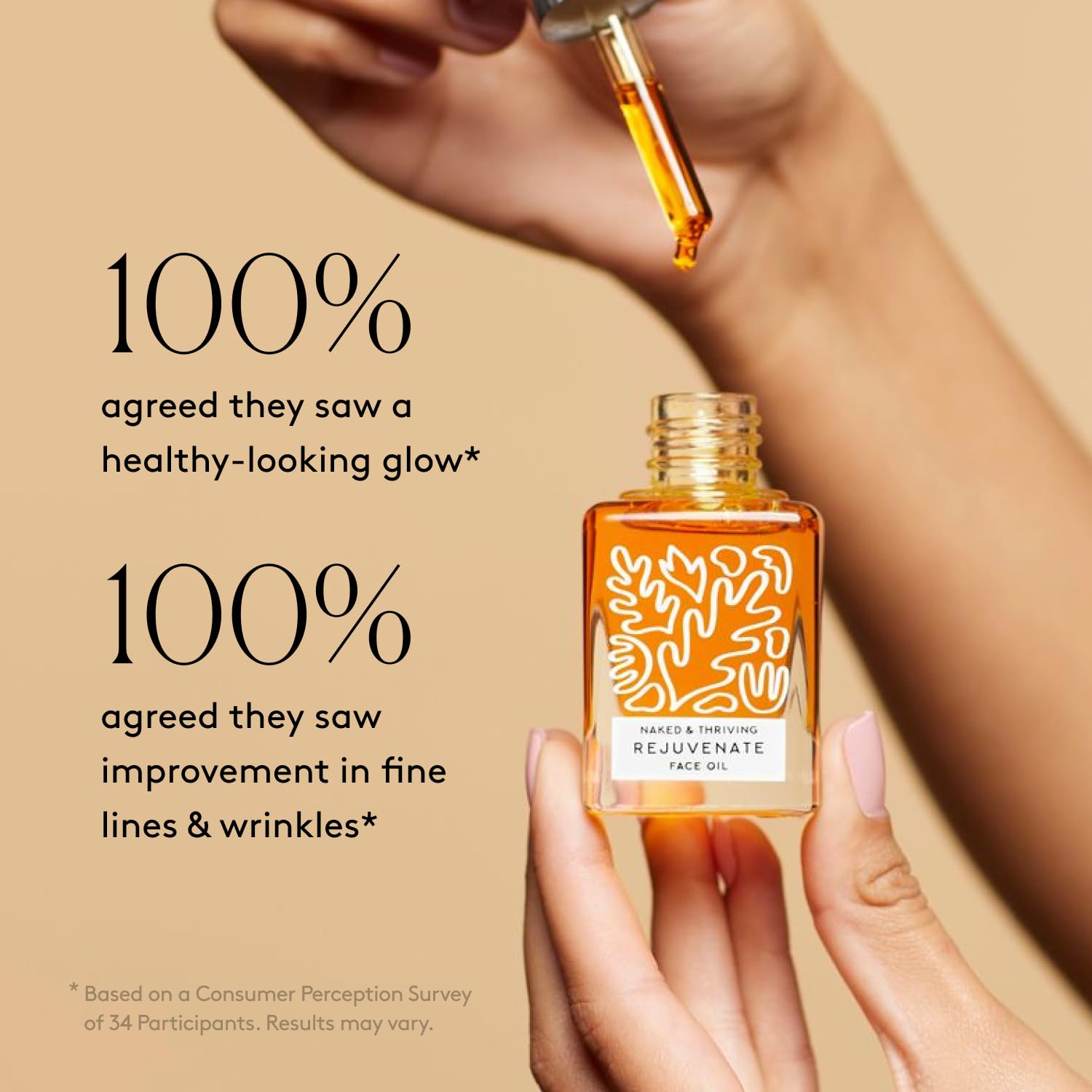 Naked & Thriving packaging demonstrates eco-friendly, recyclable materials and sustainable inks.