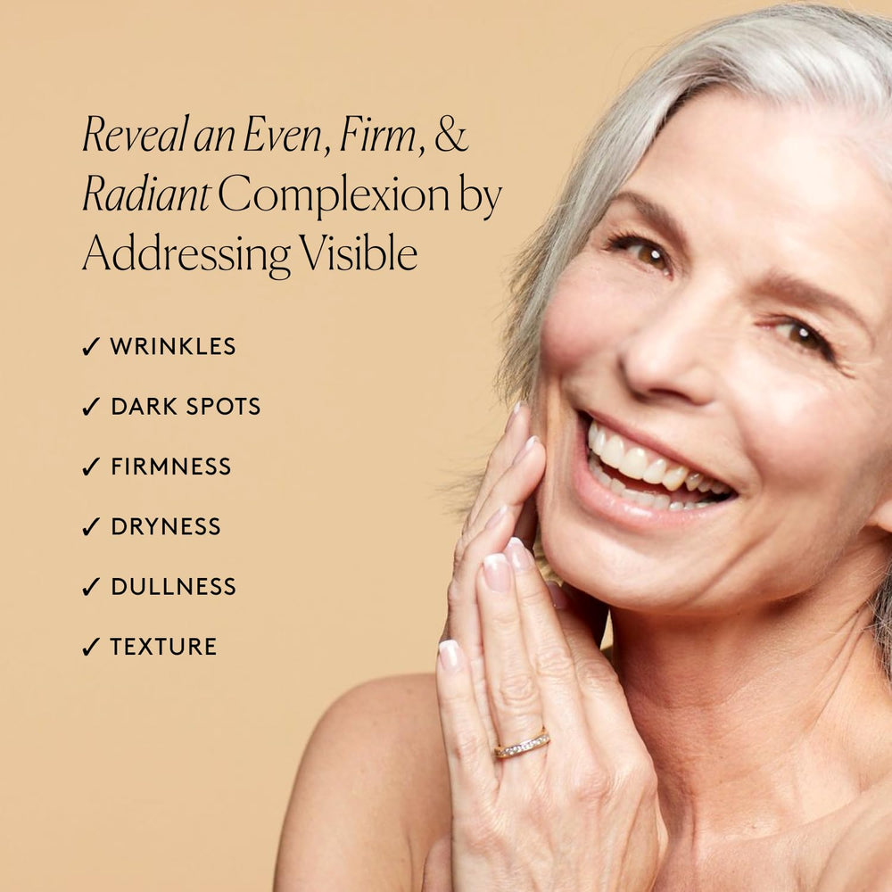 Naked & Thriving routine shot with both serums in hand.
