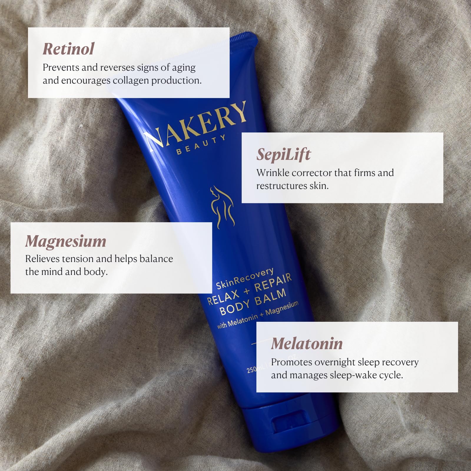 Nakery SkinRecovery muscle-relief application during post-workout cooldown.