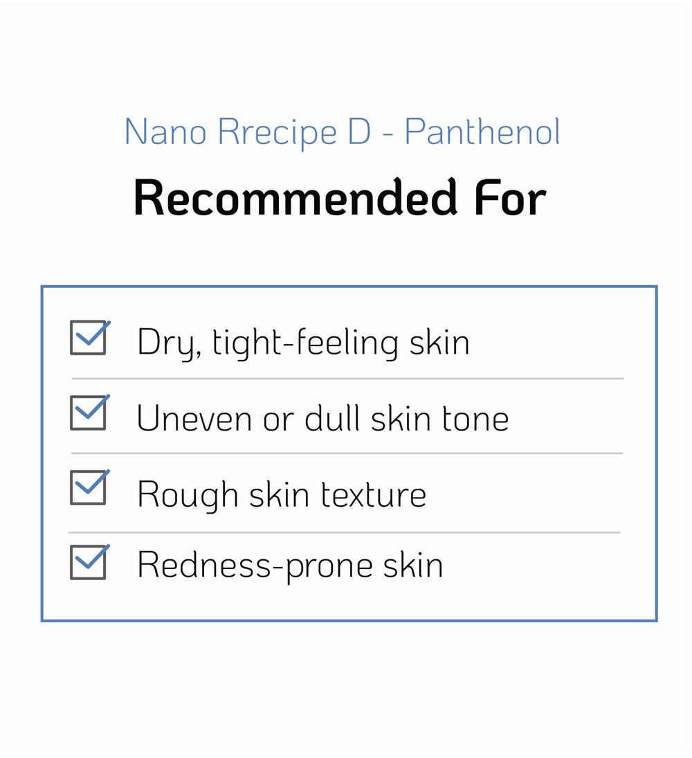 Nano Recipe D-Panthenol hair care use hints at smoother, hydrated ends