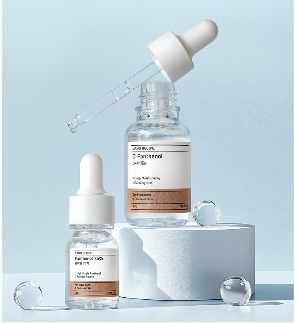 Nano Recipe D-Panthenol liquid texture highlights easy mixing into routines