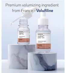 Nano Recipe Volufiline dropper pour highlights precise application for targeted facial and neck use.