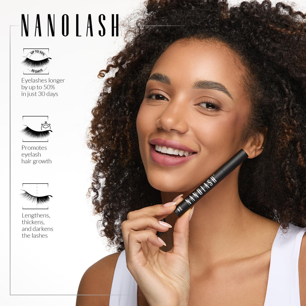 NANOIL Nanolash 3ml bottle designed for convenient daily use while traveling