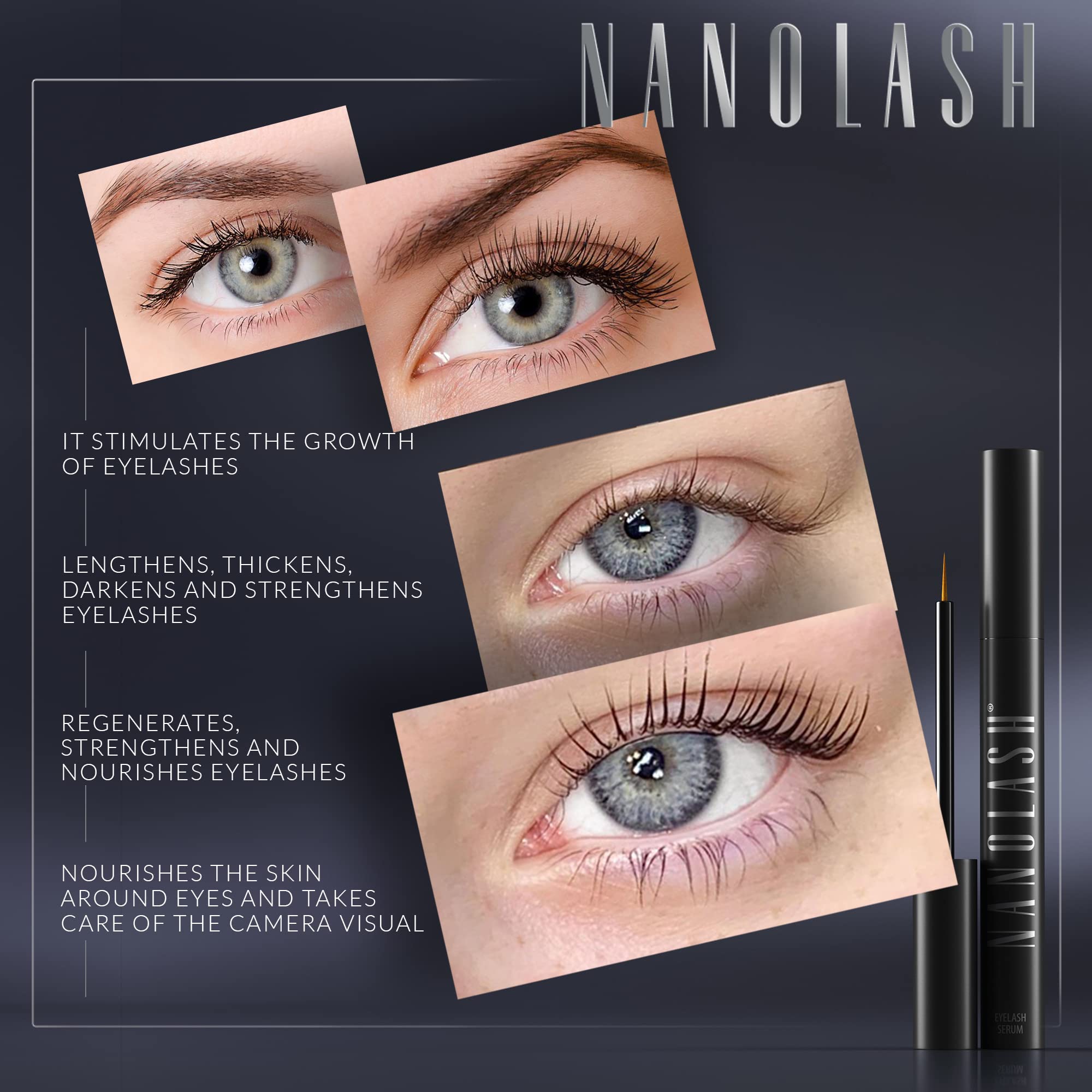 NANOIL Nanolash compact packaging suitable for travel