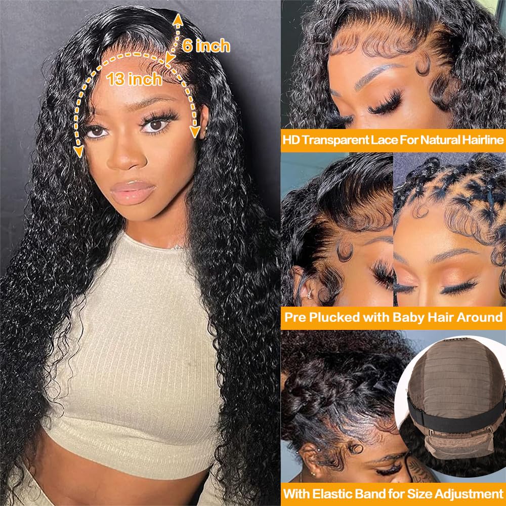 NANTLIY 13x6 lace front wig pre-plucked babyhair enhances natural hairline