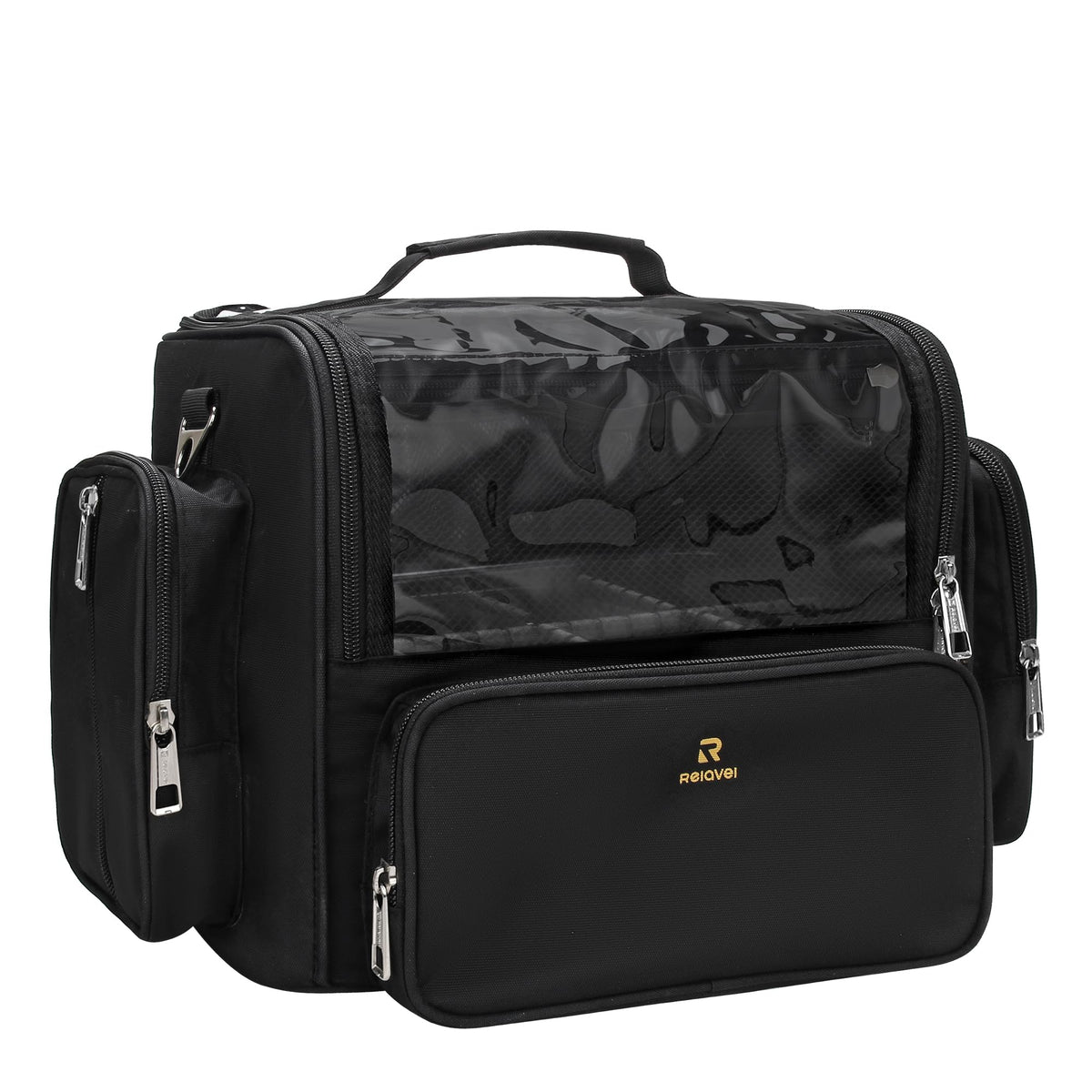 NAONAYA makeup brush bag tall-structure protects long brushes during travel.