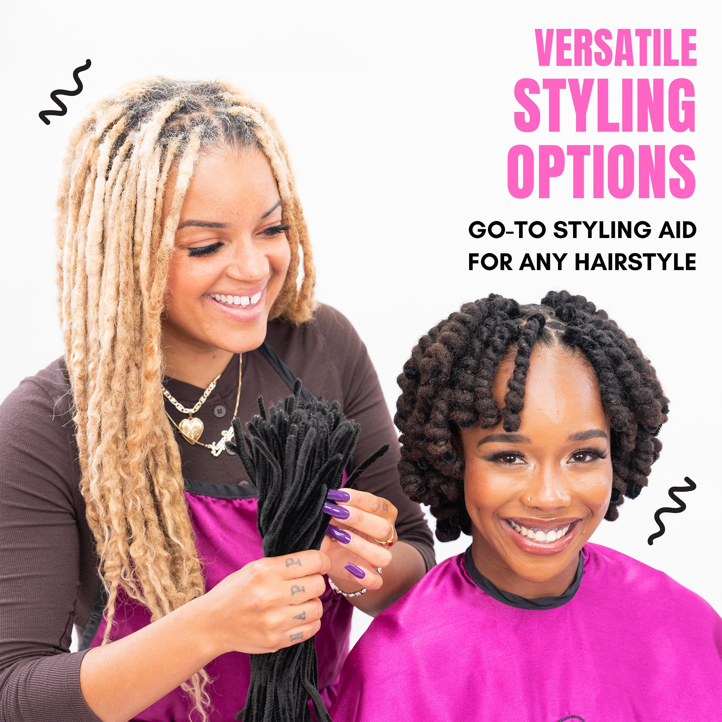 Nappstar all hair types compatibility for locs, twists, and braids.