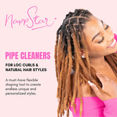 Nappstar loc curl formation styling shows effortless dreadlock curls.