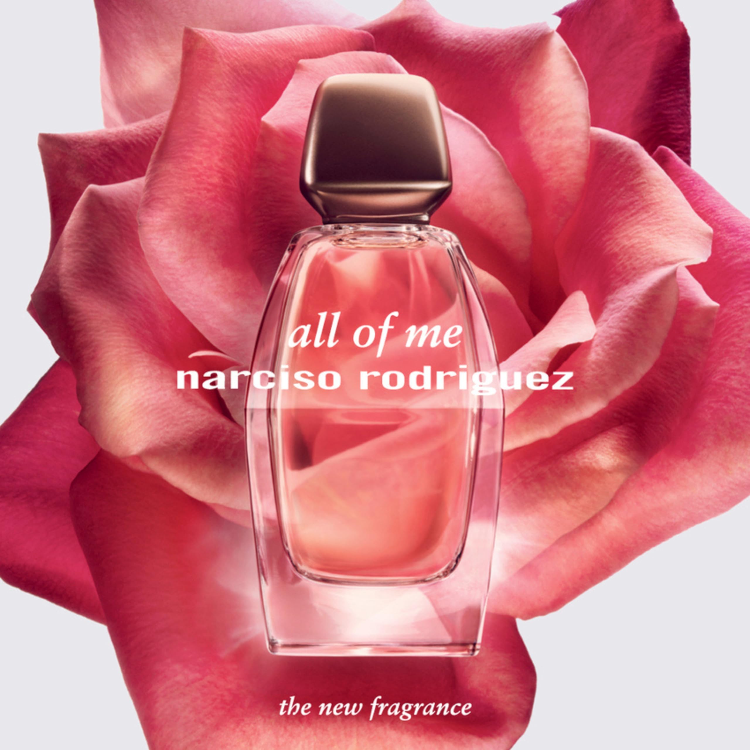 Narciso Rodriguez All Of Me sandalwood musk texture suggests lasting warmth.