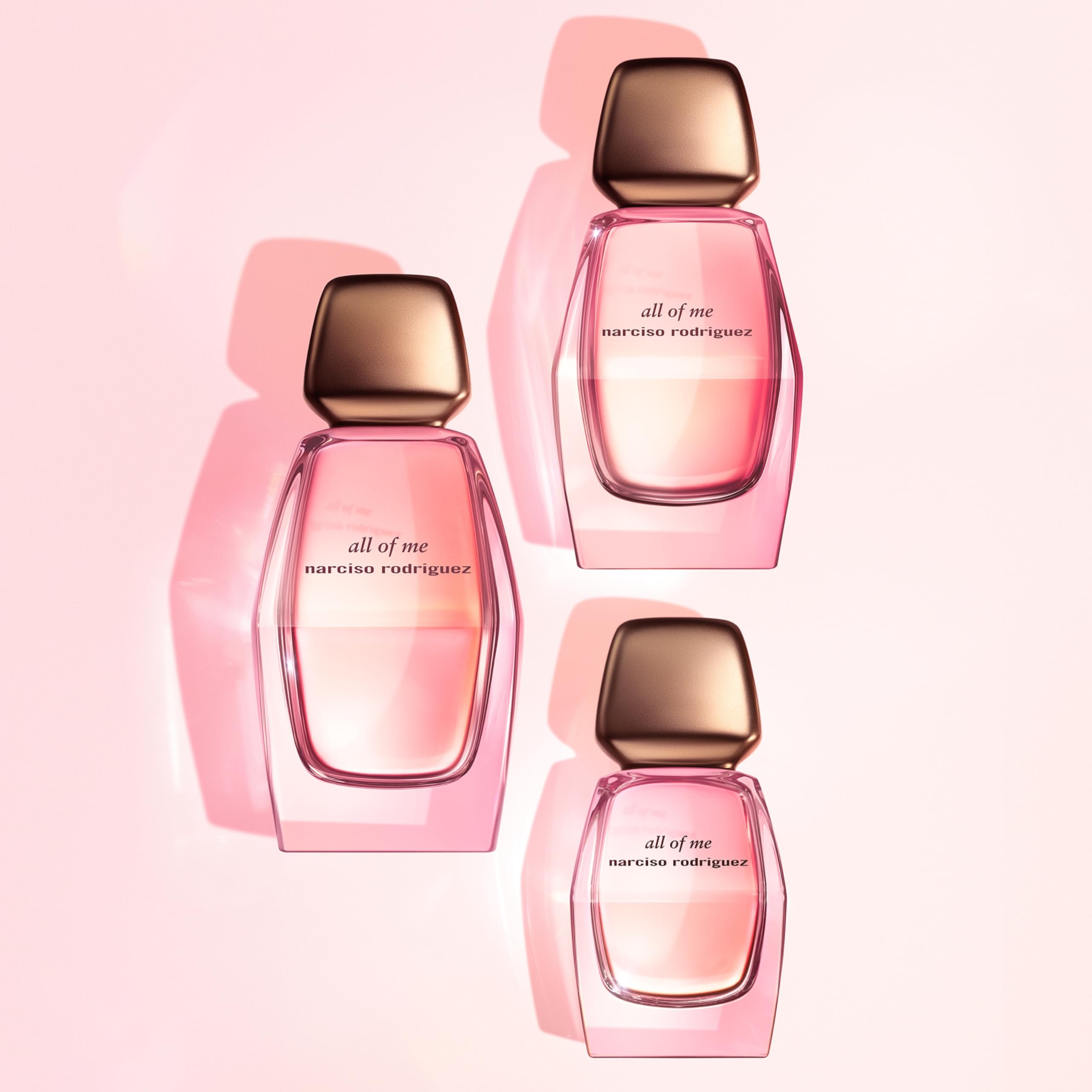 Narciso Rodriguez All Of Me on vanity ready for daily ritual.