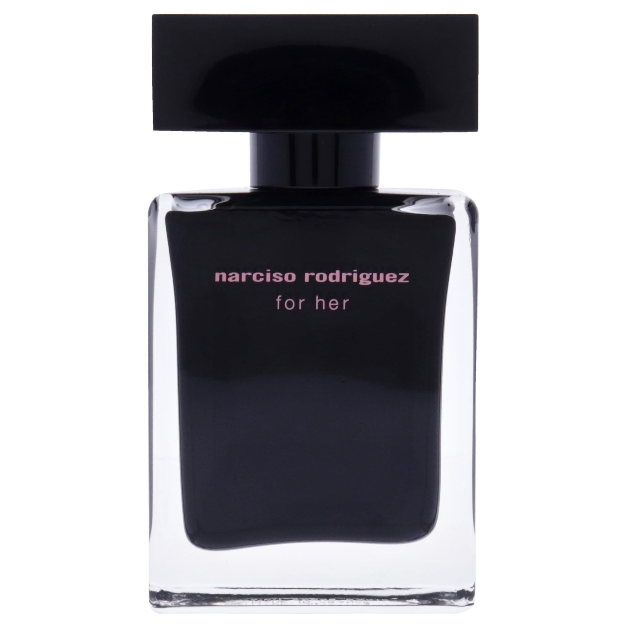 Narciso Rodriguez For Her 1oz bottle cap close-up—sleek premium design