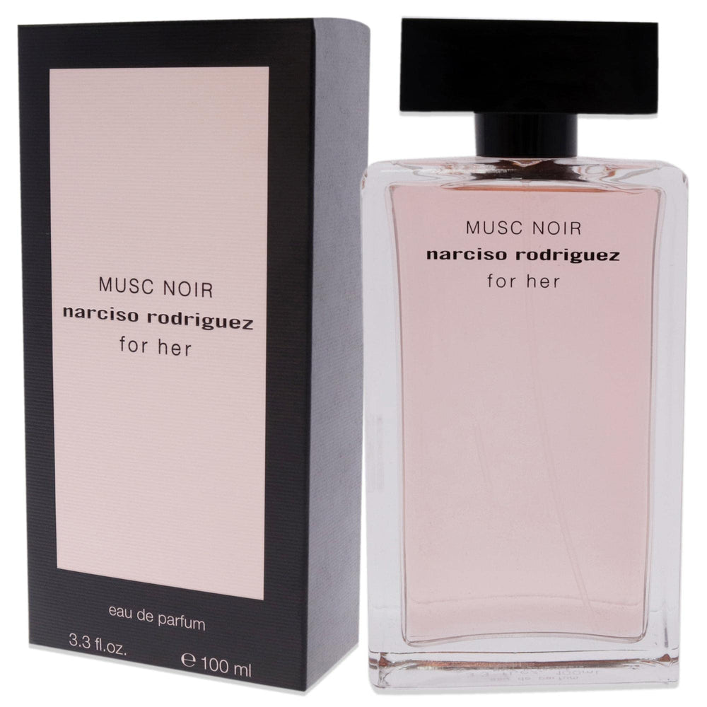 Narciso Rodriguez Musc Noir display on vanity supports daily fragrance rituals.