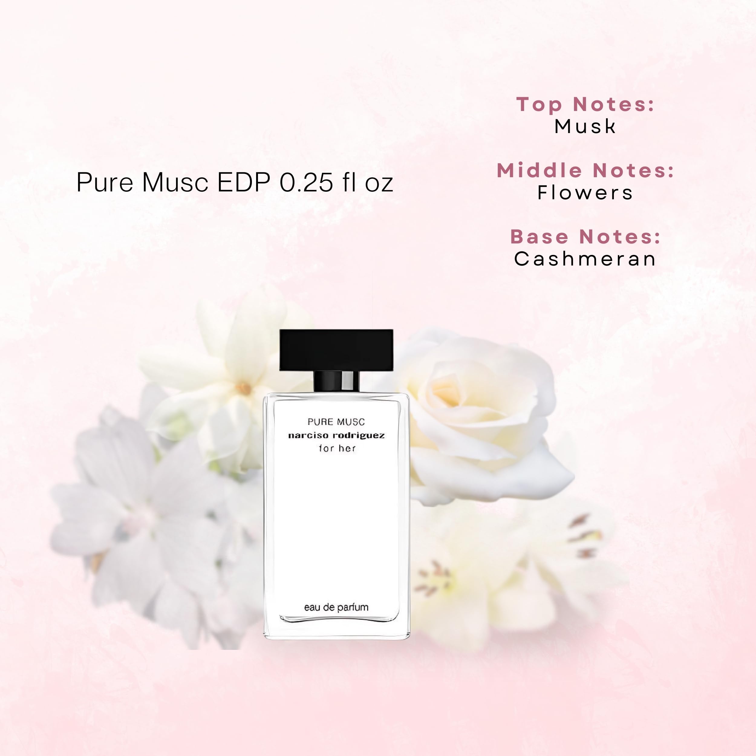 Narciso Rodriguez Musc Noir EDP mini bottle—bold evening fragrance with modern musk warmth.
