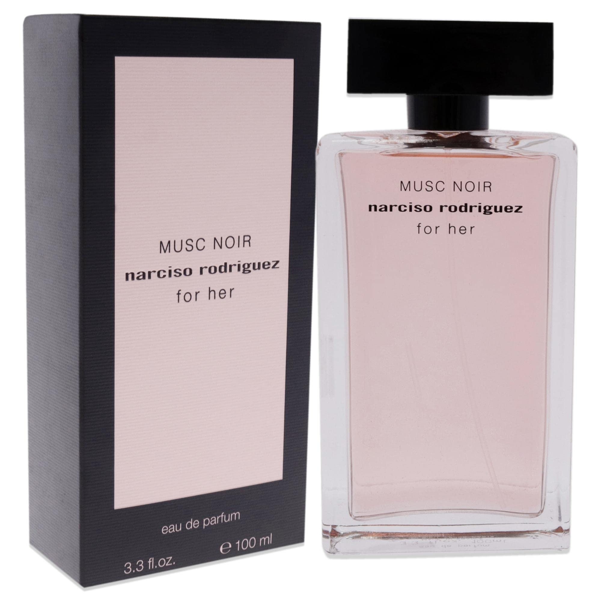Narciso Rodriguez Musc Noir packaging box conveys premium fragrance quality.