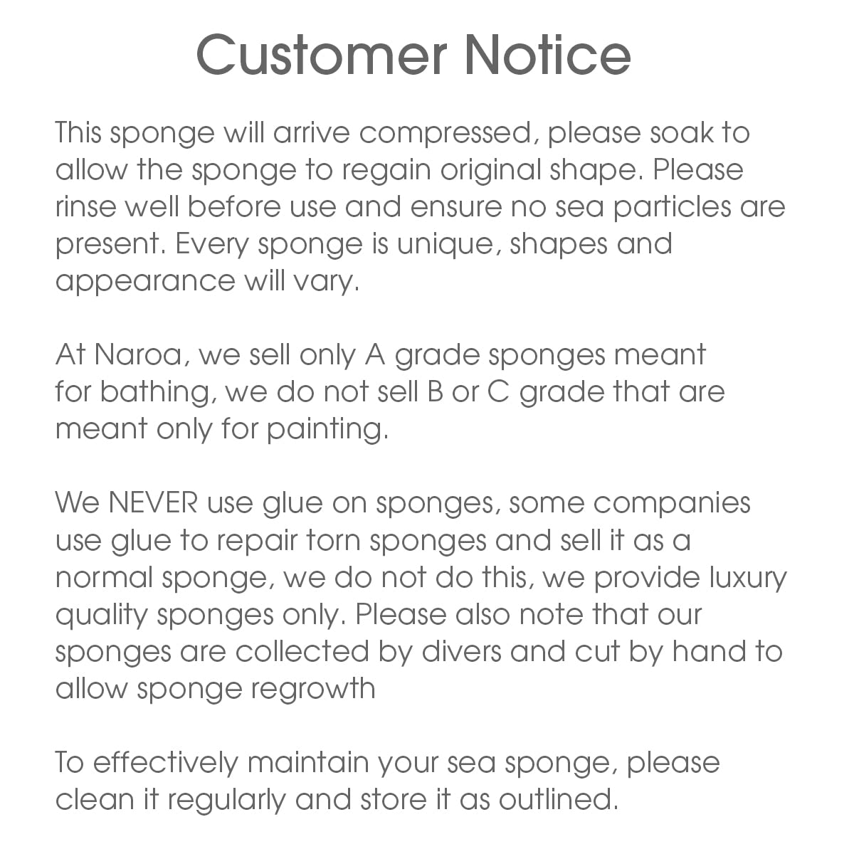 Naroa Soft Natural Sponge Large shower use creates spa-like moments