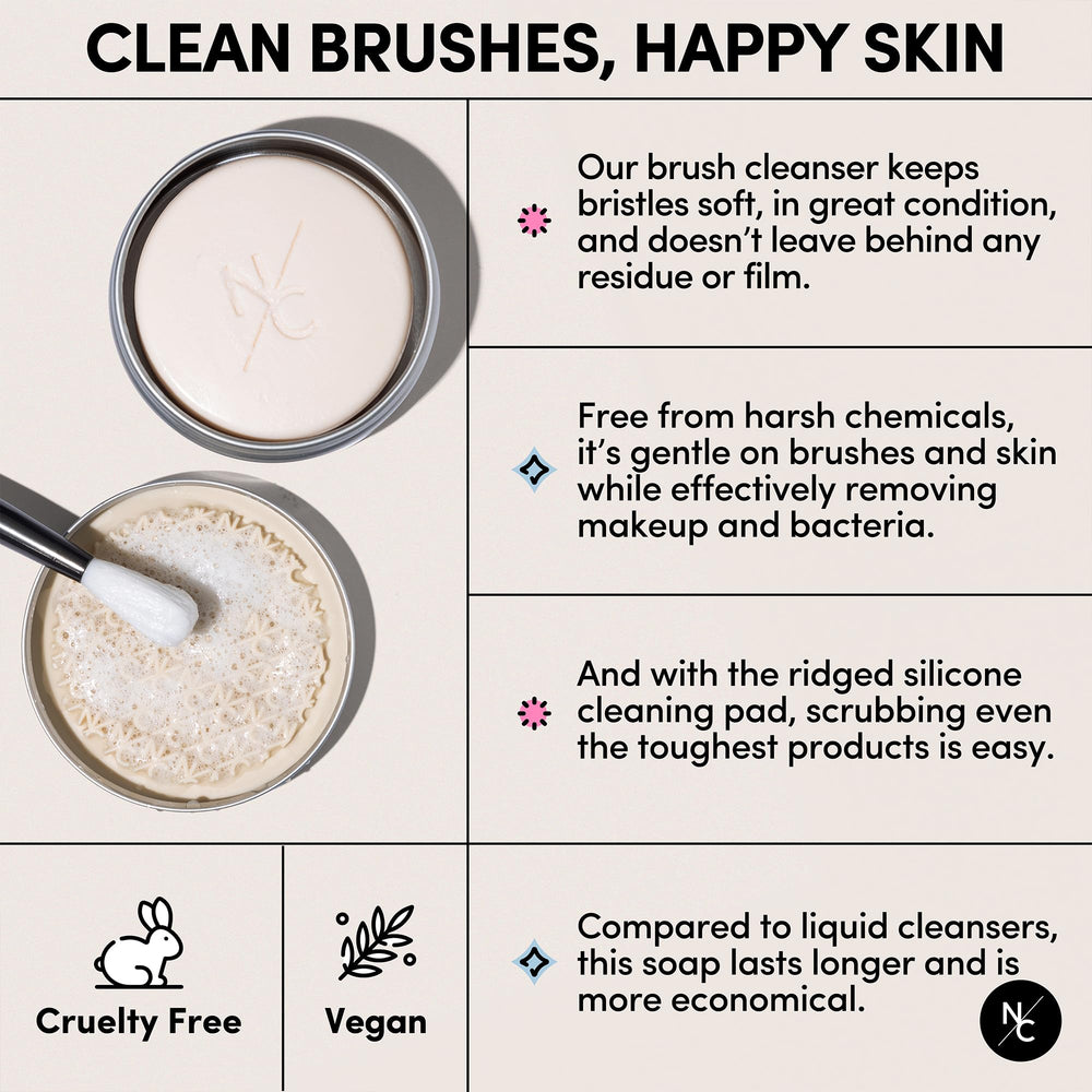 Narrative Cosmetics natural ingredients: avocado, jojoba, argan, and almond oils nourish bristles.